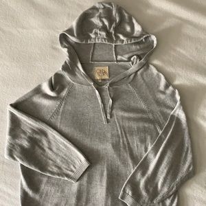 Gray cotton hoodie